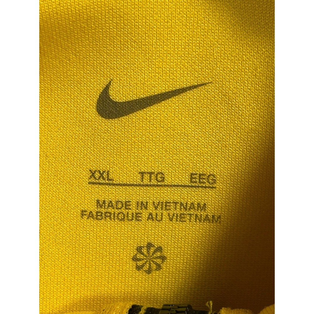 New Nike Women Dri-Fit Vivid Sulfur Yellow Retro Fly Zip Basketball Jacket XXL - Picture 8 of 10